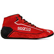 Sparco Závodní semišové boty Slalom+, homologace FIA, barva červená, velikost 45 - Racing Boots