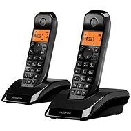 Motorola S1202 Duo Black - HandsFree - Backlight Screen - Landline Phone
