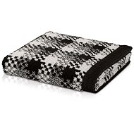 Möve GRAPHIC VICHY osuška s lemem 80x150 cm ivory/black - Bath Towel