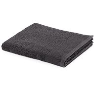 Möve Perlstruktur towel with chenille WELLBEING, graphite, 50 x 100 cm - Towel