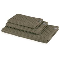 Möve PIQUÉE towel with waffle pattern 50x100 cm sea grass - Towel