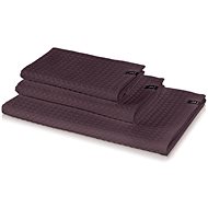 Möve PIQUÉE towel with waffle pattern 50x100 cm grey - Towel