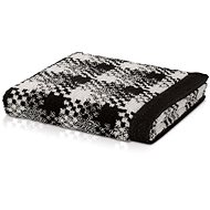 Möve GRAPHIC VICHY hemmed towel 50x100 cm ivory/black - Towel