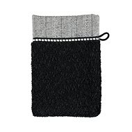 Möve BROOKLYN washcloth with border 15x20 cm black - Washcloth