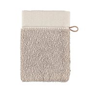 Möve BROOKLYN washcloth with border 15x20 cm cashmere - Washcloth