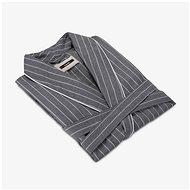 Möve Lightweight men's bathrobe GENTLEMAN, grey, size 48 - Bathrobe