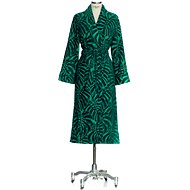 Möve Bathrobe BOTANICAL GARDEN turquoise blue, 38 + - Bathrobe