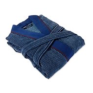 Möve Terry robe DENIM kimono, blue, S + - Bathrobe