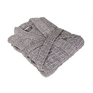 Möve Waflet robe CHARCOAL grey, S + - Bathrobe