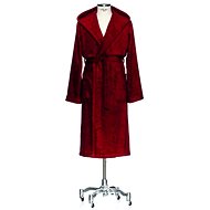 Möve Cotton terry robe with hood, dark red M - Bathrobe