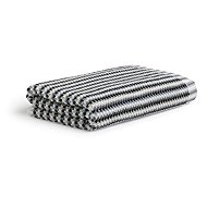 MÖVE Bliss bath towel with pearl structure 67×140cm, silver/black - Bath Towel