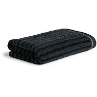 MÖVE Soft Glam Small Stripes bath towel 80×150cm, black - Bath Towel