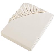 Möve Satin sheet, 100 × 200 × 30 cm, off-white - Bedsheet