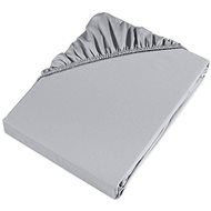 Möve Satin sheet, 160 × 200 × 30 cm, light grey - Bedsheet