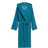 MÖVE Superwuschel Hooded bathrobe turquoise - Bathrobe