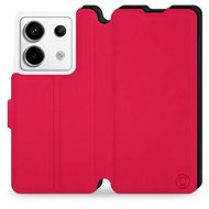 Mobiwear Soft Touch flip for Xiaomi Redmi Note 13 Pro 5G / Poco X6 5G - Red & Black - Phone Case