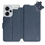 Kožené Mobiwear flip pro Xiaomi Redmi Note 13 Pro Plus 5G - Modré - L_NBS - Phone Case