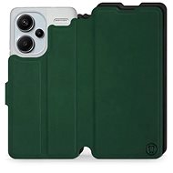 Mobiwear Soft Touch flip pro Xiaomi Redmi Note 13 Pro Plus 5G - Zelené & Černé - Phone Case
