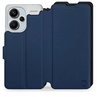 Mobiwear Soft Touch flip pro Xiaomi Redmi Note 13 Pro Plus 5G - Modré & Černé - Phone Case