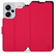 Mobiwear Soft Touch flip pro Xiaomi Redmi Note 13 Pro Plus 5G - Rudé & Černé - Phone Case