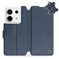 Leather Mobiwear flip for Xiaomi Redmi Note 13 Pro 5G / Poco X6 5G - Blue - L_NBS - Phone Case