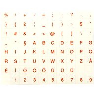 Keyboard stickers, Hungarian, red - Keyboard Stickers