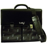 TWEETY Maniglia Tracolla - kožená brašna pro notebook, černá (black) - -