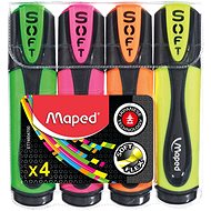 Maped Fluo Peps UltraSoft - Set of 4 Colours - Highlighter