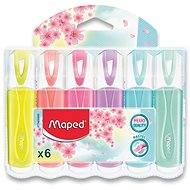 Maped Fluo Peps Pastel - Set of 6 Colours - Highlighter
