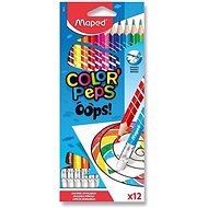 Maped Color´Peps Oops Woodless with Rubber, 12 colours - Coloured Pencils