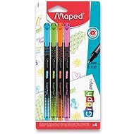 Maped Graph Peps Deco in Pastel Colours, 4 Colours - Fineliner Pens