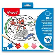 MAPED omalovánky s paletou barev a štětcem - Colouring Book