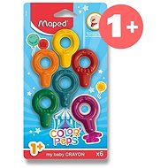 MAPED Baby Crayons - 6 Farben - Wachsstifte