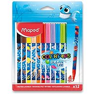 MAPED Decorated Ocean Life, 12 colours - Felt Tip Pens