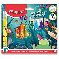 MAPED Jungle Fever Jumbo, 12 colours - Felt Tip Pens