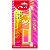 MAPED Neon, 5-teiliges Set - Schreibutensilien-Set