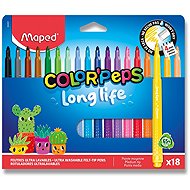 MAPED Long Life 2.0, 18 colours - Felt Tip Pens