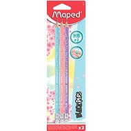 MAPED Pastel HB with rubber, 3 pcs - Pencil