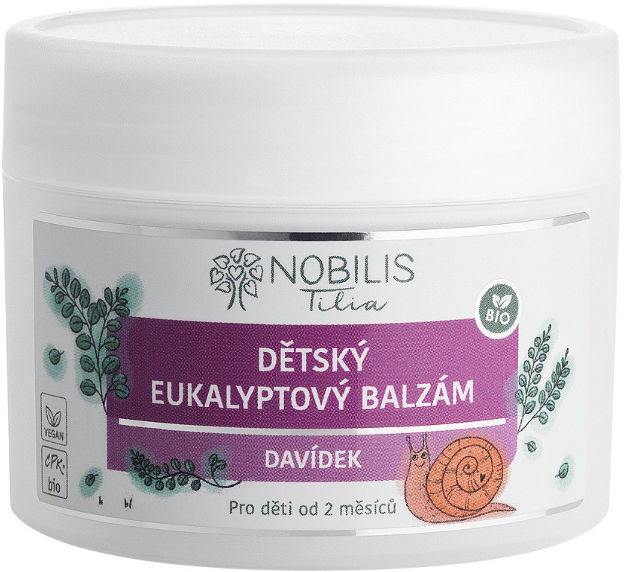 Eucalyptus balm Davídek: 50 ml - Children's Body Cream