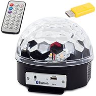 Alum Magic disco ball with MP3 player and Bluetooth connection - Light Projector