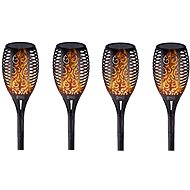 LEDSolar 96 solar outdoor torch light 4 pcs, 96 LEDs, wireless, iPRO, 1W, warm - LED Light