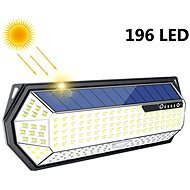 LEDSolar 196 solární venkovní světlo svítidlo, 196 LED se senzorem, bezdrátové, 4W, studená          - LED světlo