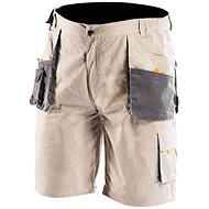 Men's summer shorts, 100% cotton, grey - Work Shorts