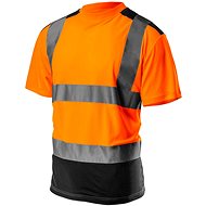 High visibility work shirt, orange and black - Work T‑Shirt