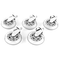 MERCURY STAR Premium Crystal grey, 5pcs - Chair Casters