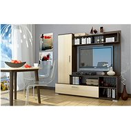 MG Living room wall LIMA, wenge oak - Living Room Wall Unit