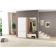Anteroom wall STELS 2 - white / oak sonoma - Hall Set