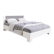 MG Bed NOVA 140x200 cm, concrete/white - Bed