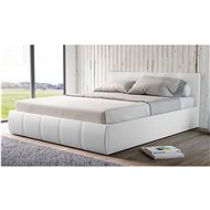 Sofos Upholstered bed VERONA 180x200 cm, white, with storage space - Bed