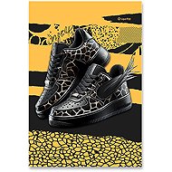 MAR-MAR Premium Sneakers 2025 A4 sewn, lined, random motif - Exercise Book